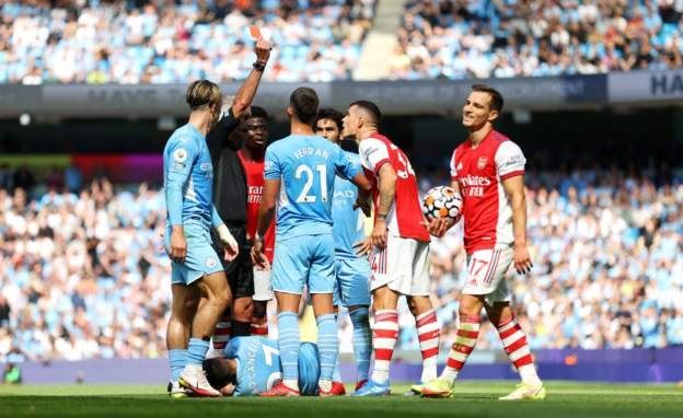 Arsenal Carry PL Table After Losing 5-0 To Man City - Match Report