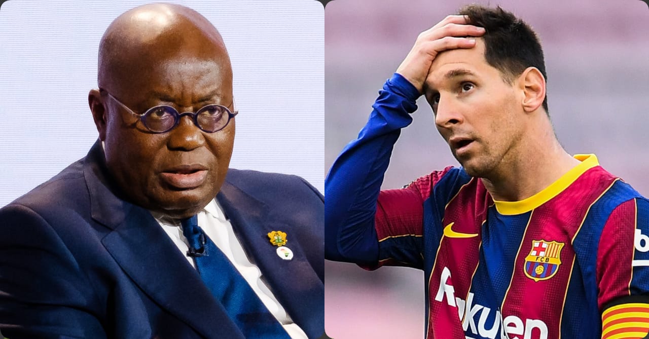 Barcelona Fans In Ghana Blame Akufo-Addo's Govt For Messi Exit