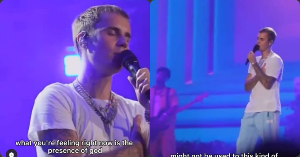Justin Bieber Pauses Performance To Preach Christ To Fans [Watch]