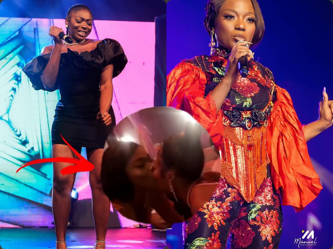 Another 'Holy Kiss' - S3fa And Efya Share An Erotic Kiss At Club {Watch}