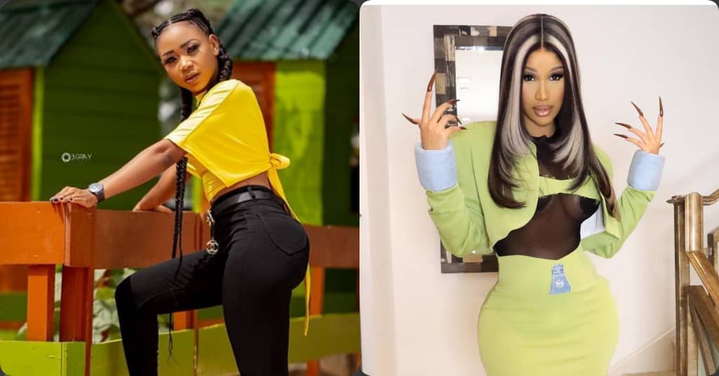 Akuapem Poloo Reacts After Her 'Spirit Twin' Cardi B Viewed Her Recent IG Story