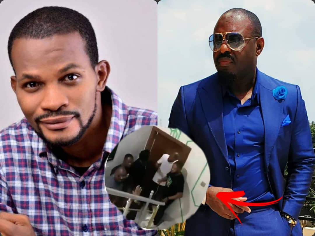 Jim Iyke Is A Gangster - Nigerians On Twitter React After Jim Iyke 'Disciplined Uche Maduagwu Days After Viral Name-calling Incident (Video)
