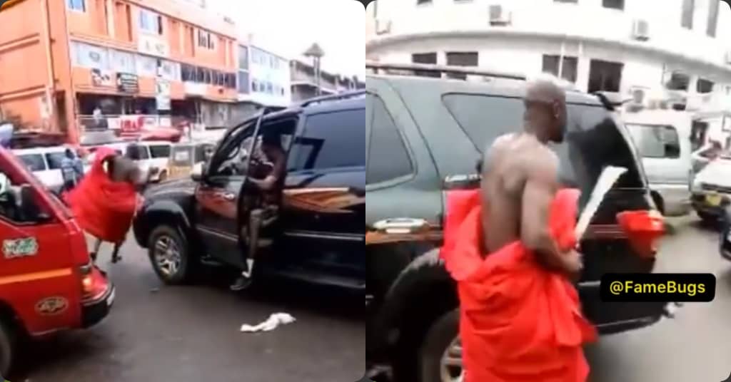 Angry Husband Attacks Man With Cutlass In Adum For Sleeping With His Wife [Watch]