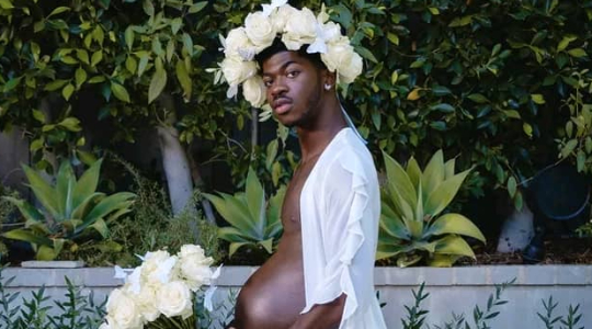 Shocking! Meet The First Pregnant Gay Man, Lil Nas X Causing Traffic On Twitter As He Shares Photos Of Baby Bump Photoshoot