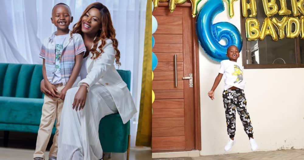 PHOTOS: Kenyan Businesswoman, Mercy Maluli Gifts Her Son A House on His 6th Birthday
