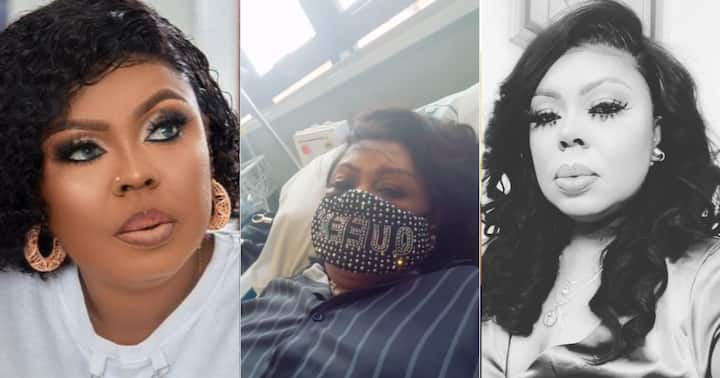 Afia Schwar Battling For Her Life At Hospital; Begs Ghanaians To Pray For Her (Watch)