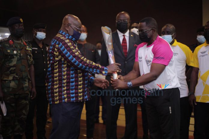Akufo-Addo Receives Queen’s Baton For Birmingham 2022 Commonwealth Games