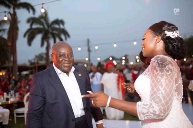 Akufo-Addo's Daughter Ties Knot With Son Of GIHOC Boss As Nana Addo Shows Off His Dancing Moves (Video)