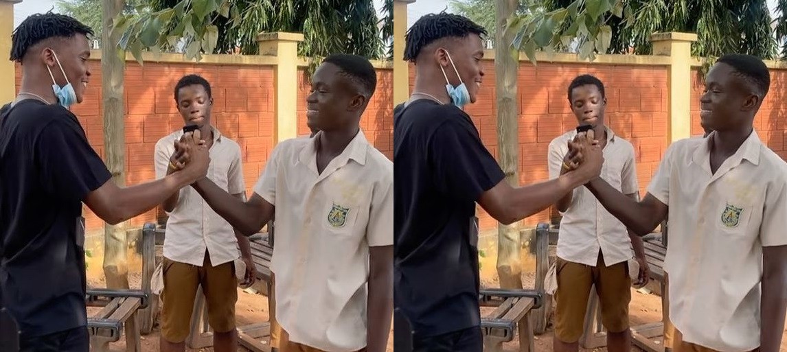 Yaw Tog Completes SHS Shares Exciting Video After Writing Final Paper; Black Sherif Reacts