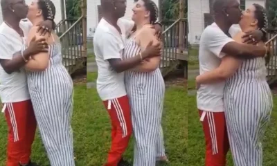 ‘Is He Not Gay?’ - Social Media React To Nana Tonardo Kissing His ‘White Sugar Mummy’ (VIDEO)