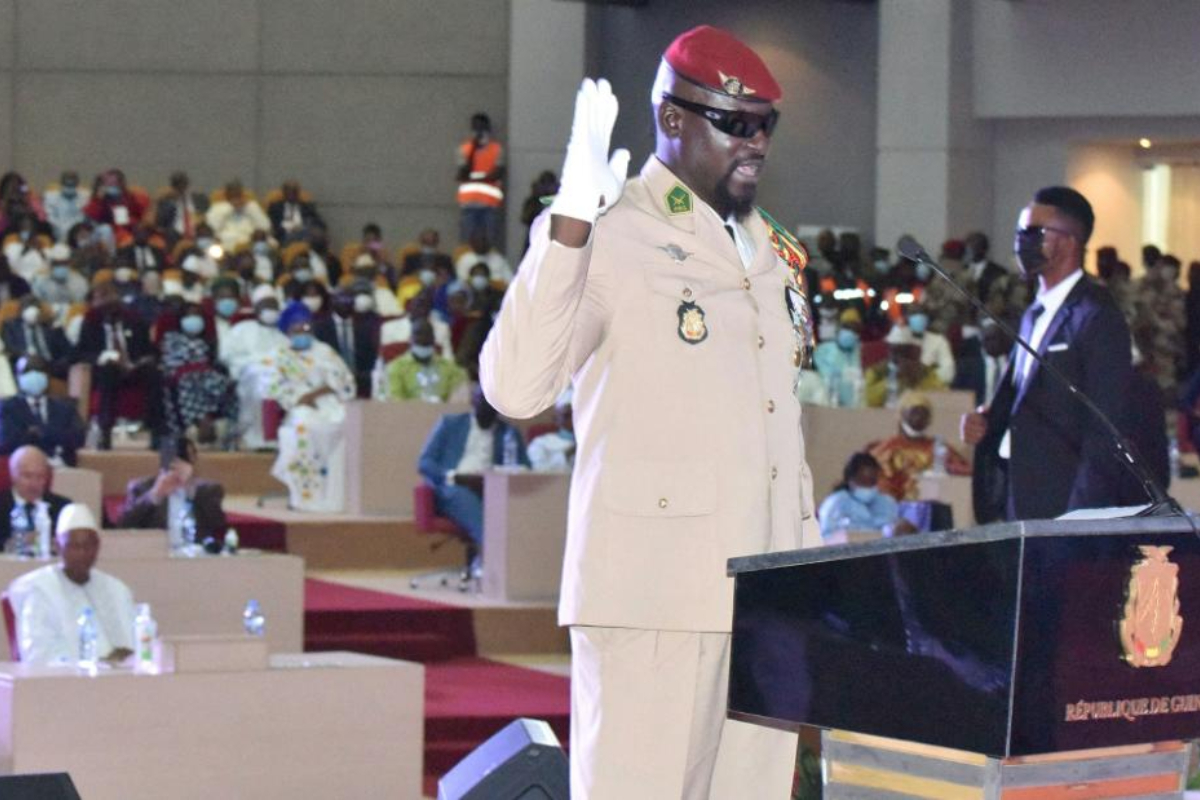 Guinea’s Coup Leader, Mamady Doumbouya Sworn In As Interim President