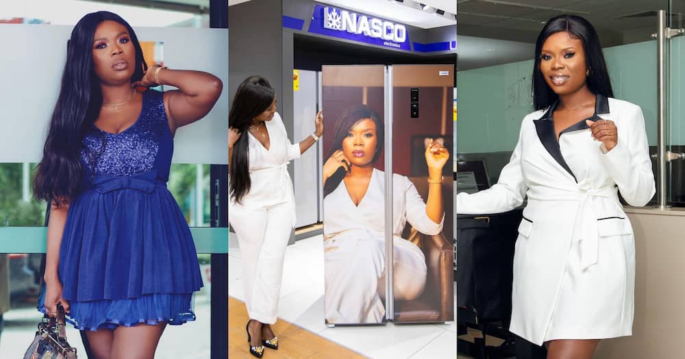Oh Wow: Delay Shouts In Awe In Video As Nasco Releases Customised Fridge With Her Photo