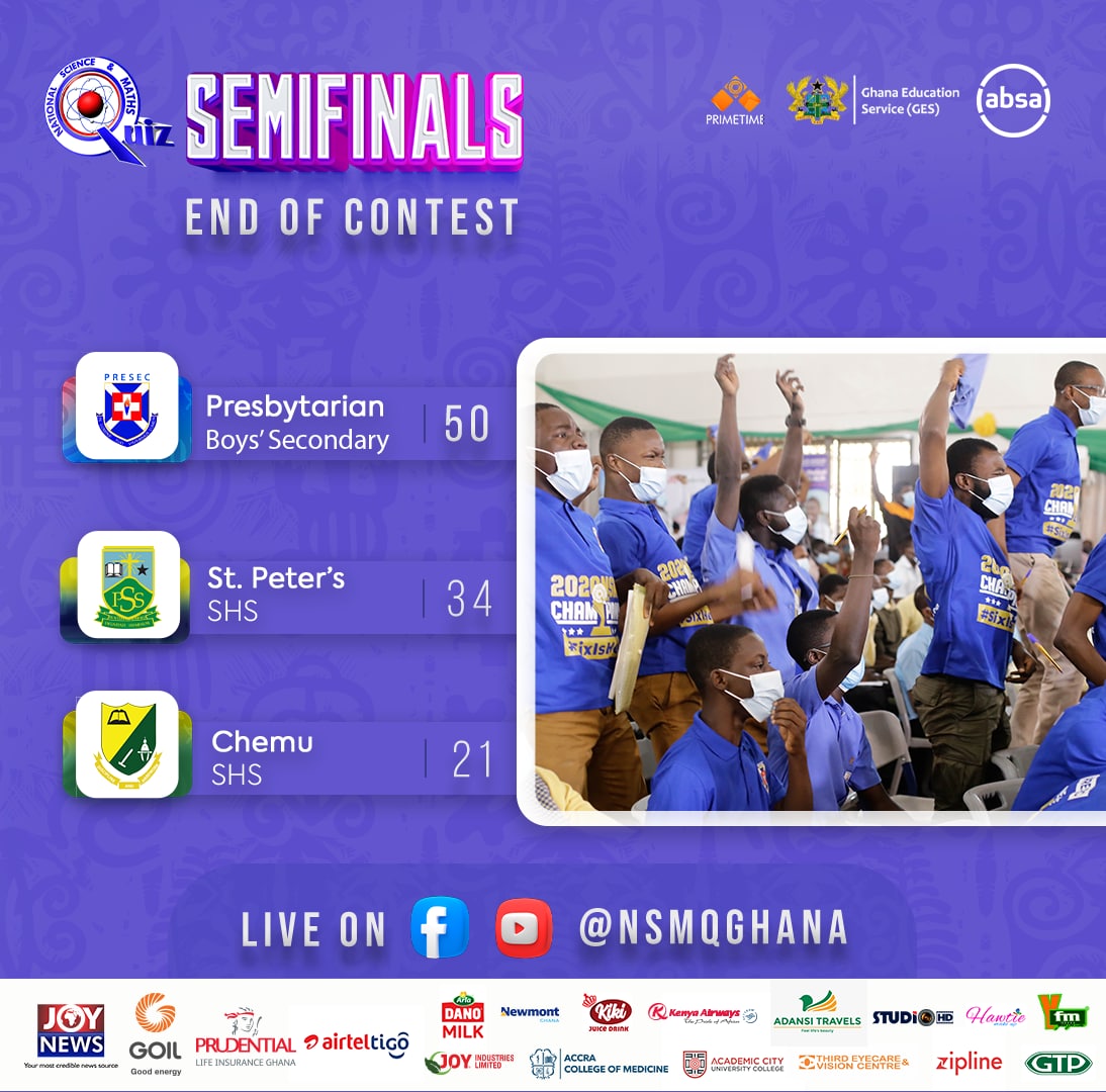 NSMQ 2021: PRESEC Secures Spot In Grand Finale 3 Times In A Row 