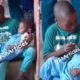 Viral Video Of Young Boy Feeding Younger Sister As Mom Writes Exams Gets People Talking [WATCH]