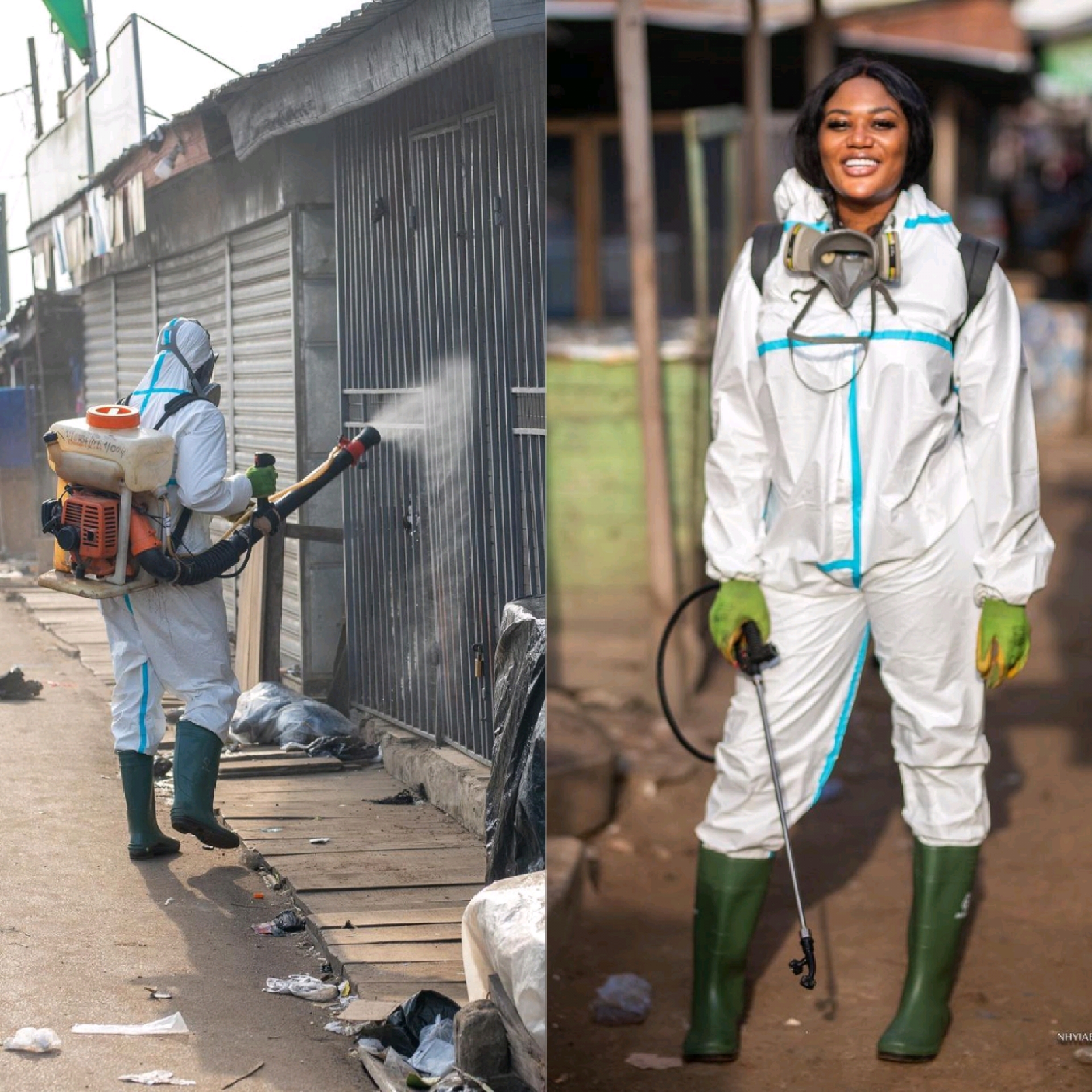Sandra Ankobiah Puts Down Law Certificate To Fumigate Market Place