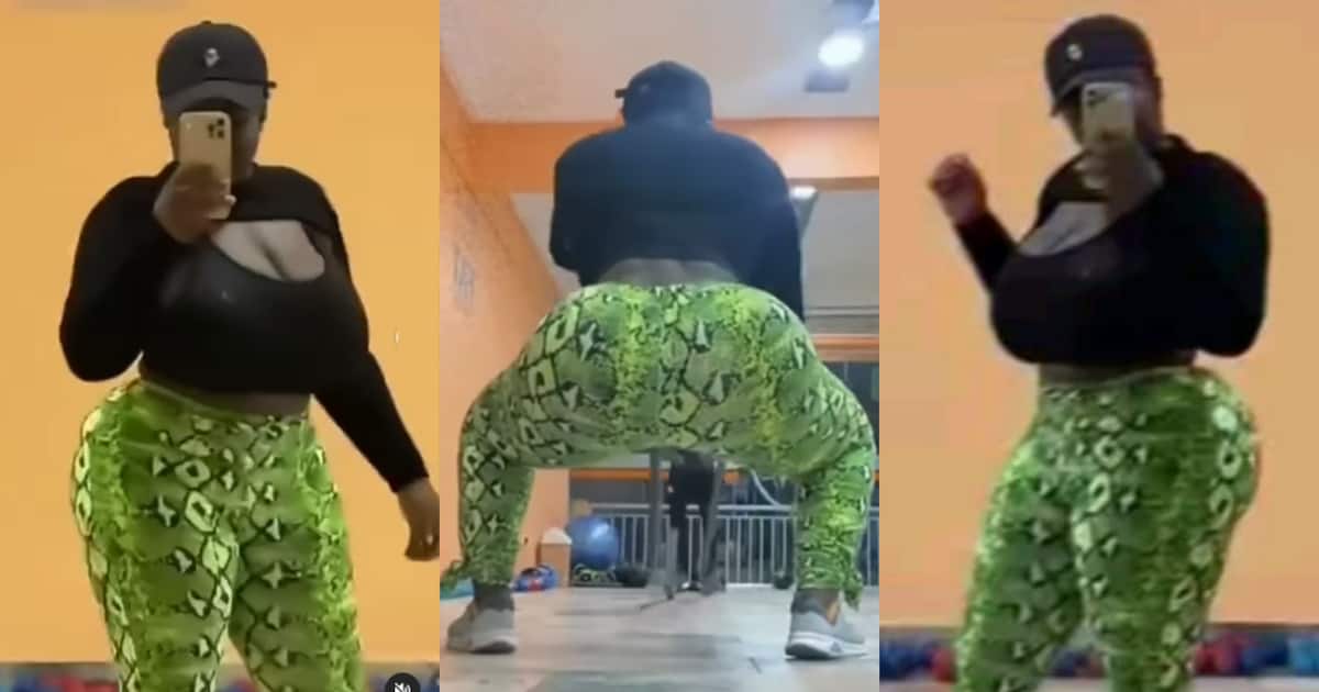 Video Of How Maame Serwaa Trains In Gym To Maintain Her Impressive Stature Drops