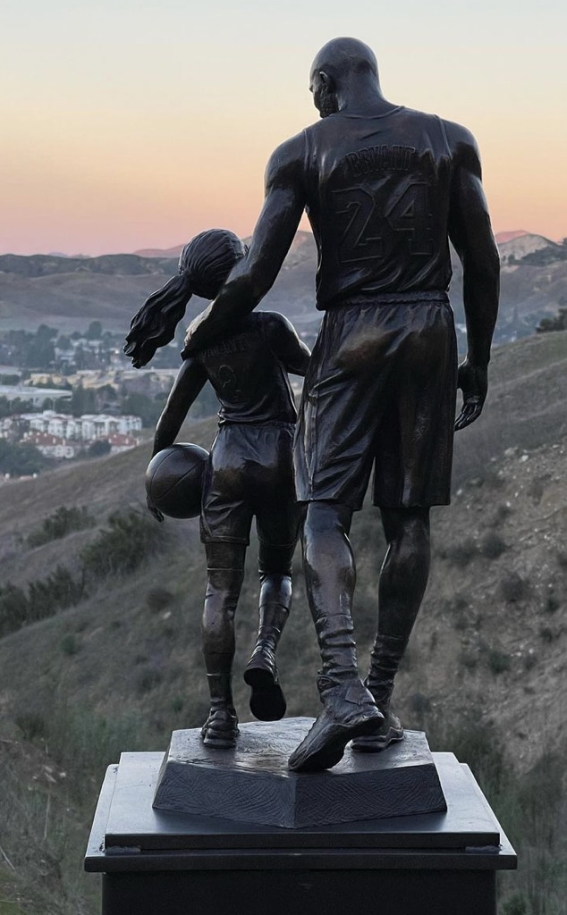 Statue Of Kobe Bryant And Daughter Gianna Erected At Crash Site On 2-Year Anniversary Of Death