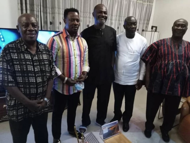 Kennedy Agyapong Smokes Peace Pipe With Prophet Nigel Gaisie (Photos)