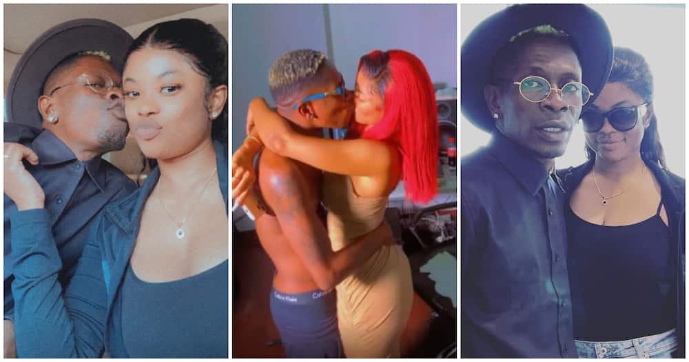 Shatta Wale And His New Girlfriend Lock Lips As They Chop Love On Her B'day [Video]