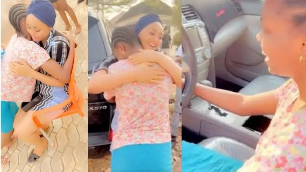 Last wife of Nigerian billionaire and politician, Ned Nwoko, Regina Daniels has gifted her sister a brand new car and phone.
