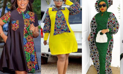 Top 15 Ankara Plain and Pattern Gown Styles For Ladies 2022