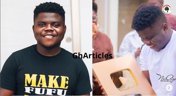 Content Creator, Wode Maya, Makes History As The First Ghanaian On YouTube To Receive 1M Subscribers Gold Plaque/Gold Play Button