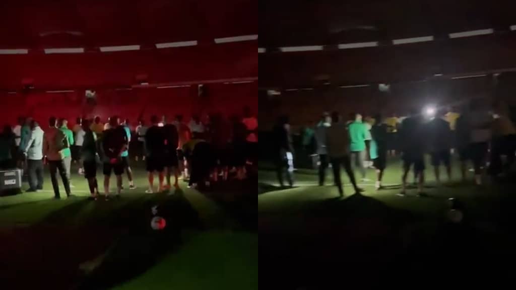 Dumsor Hits Black Stars As Stadium Light Goes Off During Training Session In Nigeria (Video)