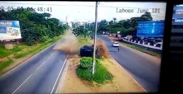 Labone Junction: CCTV Footage Of Gory Accident Goes Viral (WATCH)